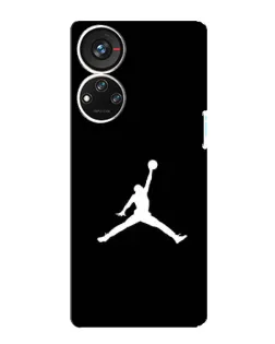 Чехол для ZTE Blade V40s с картинкой «Jordan Silhouette»