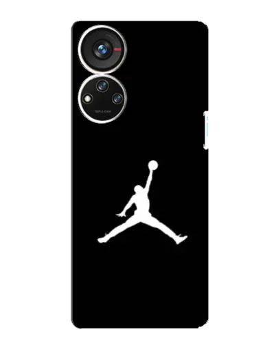 Чехол для ZTE Blade V40s с картинкой «Jordan Silhouette»