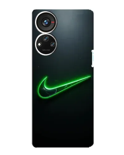 Чехол для ZTE Blade V40s с картинкой «Неоновый контур Nike»
