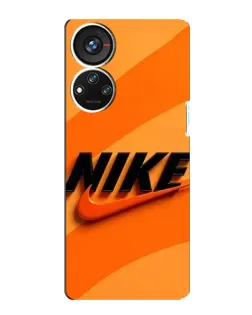 Чехол для ZTE Blade V40s с картинкой «Оранжевый драйв Nike»