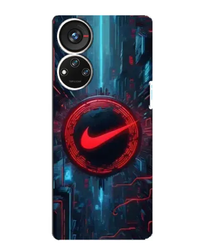 Чехол для ZTE Blade V40s с картинкой «Техногенный стиль Nike»