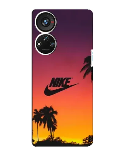 Чехол для ZTE Blade V40s с картинкой «Nike на закате солнца»