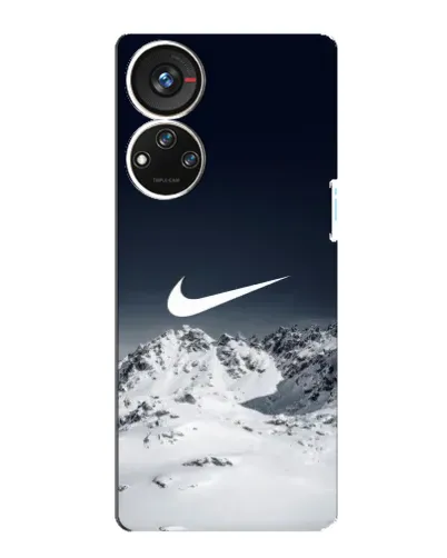 Чехол для ZTE Blade V40s с картинкой «Nike — зимние горы»