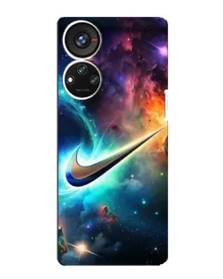 Чехол для ZTE Blade V40s с картинкой «Космический Nike Swoosh»