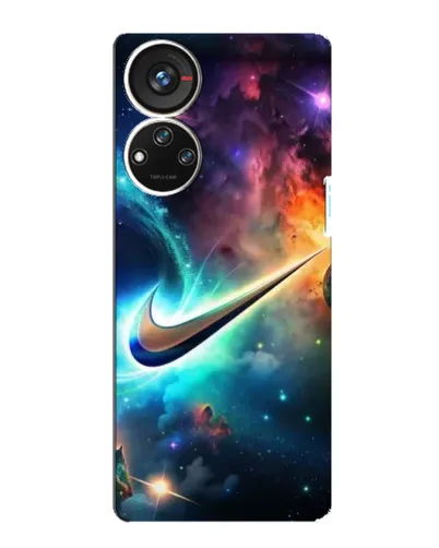 Чехол для ZTE Blade V40s с картинкой «Космический Nike Swoosh»