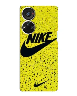 Чехол для ZTE Blade V40s с картинкой «Желтый текстурный Nike»
