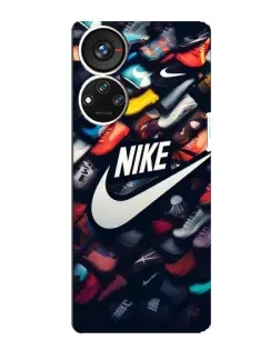 Чехол для ZTE Blade V40s с картинкой «Коллекция кроссовок Nike»