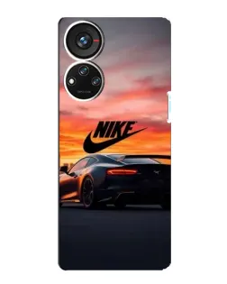 Чехол для ZTE Blade V40s с картинкой «Nike и суперкар»