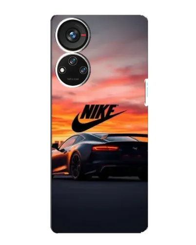 Чехол для ZTE Blade V40s с картинкой «Nike и суперкар»