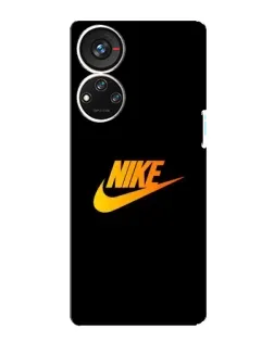 Чехол для ZTE Blade V40s с картинкой «Золотой логотип Nike»