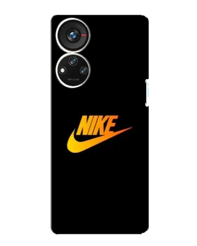 Чехол для ZTE Blade V40s с картинкой «Золотой логотип Nike»