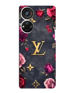 Чехол для ZTE Blade V40s с картинкой «Цветочный Louis Vuitton»