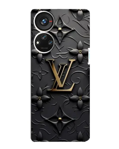 Чехол для ZTE Blade V40s с картинкой «Кожаная текстура LV»