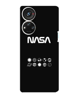 Чохол для ZTE Blade V40s з картинкою «NASA — технічний принт»