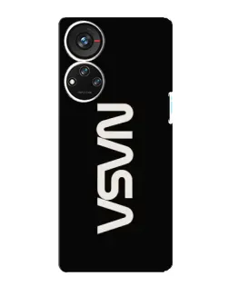 Чохол для ZTE Blade V40s з картинкою «NASA — вертикальний логотип»