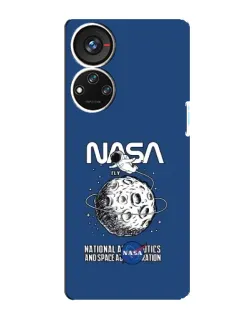 Чохол для ZTE Blade V40s з картинкою «NASA — місячна місія»