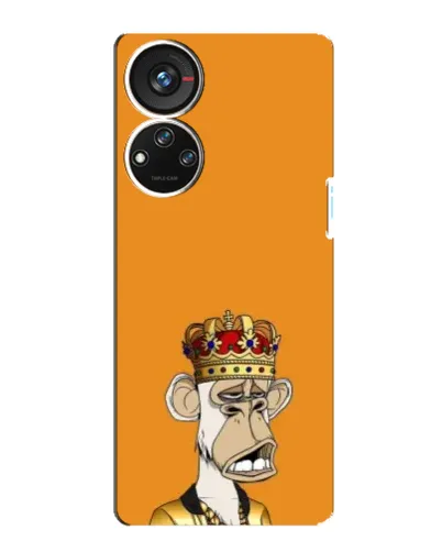 Чехол для ZTE Blade V40s с картинкой «Золотая обезьяна Bored Ape»