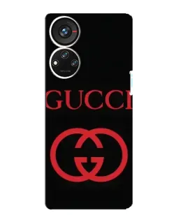 Чохол для ZTE Blade V40s з картинкою «Gucci — червоний логотип»