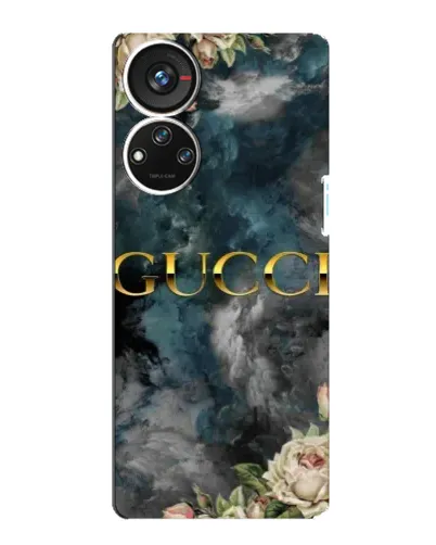 Чехол для ZTE Blade V40s с картинкой «Абстрактные цветы Gucci» Чехол для ZTE Blade V40s с картинкой «Абстрактные цветы Gucci»