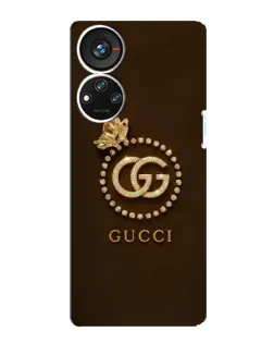 Чохол для ZTE Blade V40s з картинкою «Gucci — золотий метелик»