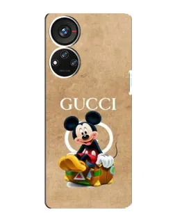 Чохол для ZTE Blade V40s з картинкою «Міккі Маус Gucci — крафт»