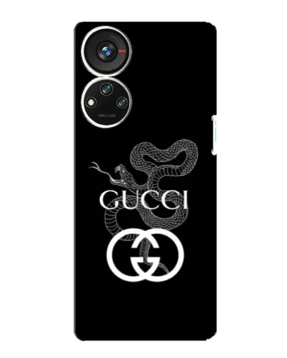 Чехол для ZTE Blade V40s с картинкой «Gucci — серебряная змея» Чехол для ZTE Blade V40s с картинкой «Gucci — серебряная змея»