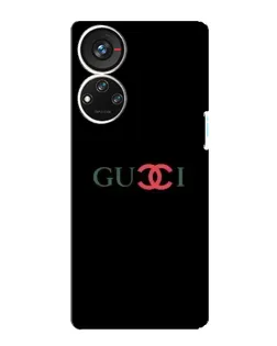 Чохол для ZTE Blade V40s з картинкою «Gucci — червоний градієнт»