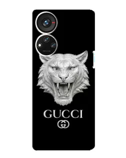 Чохол для ZTE Blade V40s з картинкою «Gucci — срібний лев»