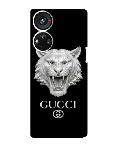 Чехол для ZTE Blade V40s с картинкой «Gucci — серебряный лев» Чехол для ZTE Blade V40s с картинкой «Gucci — серебряный лев»