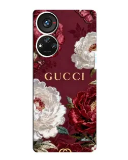 Чохол для ZTE Blade V40s з картинкою «Gucci — бордові троянди»
