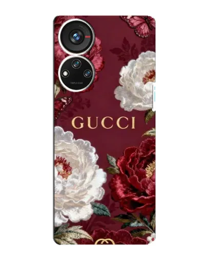 Чехол для ZTE Blade V40s с картинкой «Gucci — бордовые розы» Чехол для ZTE Blade V40s с картинкой «Gucci — бордовые розы»
