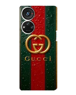 Чохол для ZTE Blade V40s з картинкою «Gucci — фірмова смуга та золото»
