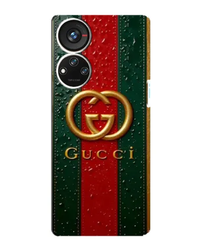 Чехол для ZTE Blade V40s с картинкой «Gucci — фирменная полоса и золото» Чехол для ZTE Blade V40s с картинкой «Gucci — фирменная полоса и золото»