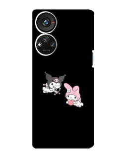 Чехол для ZTE Blade V40s с картинкой «My Melody и Kuromi»