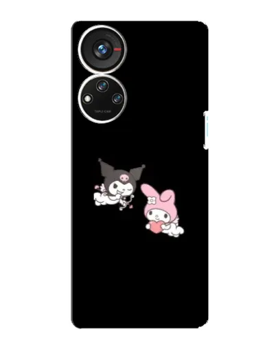 Чехол для ZTE Blade V40s с картинкой «My Melody и Kuromi»