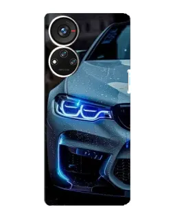 Чохол для ZTE Blade V40s з картинкою «Погляд BMW з синіми фарами»