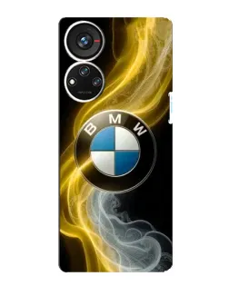 Чохол для ZTE Blade V40s з картинкою «Золотистий дим BMW»