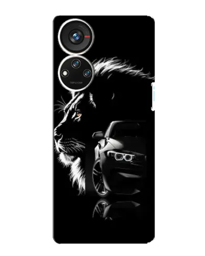 Чохол для ZTE Blade V40s з картинкою «BMW та лев» Чохол для ZTE Blade V40s з картинкою «BMW та лев»