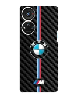 Чохол для ZTE Blade V40s з картинкою «Емблема BMW та карбон»