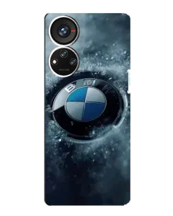 Чохол для ZTE Blade V40s з картинкою «Логотип BMW — лід»