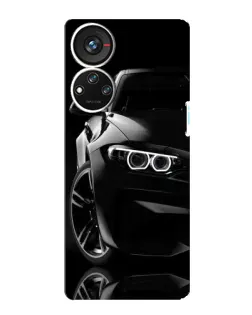 Чохол для ZTE Blade V40s з картинкою «Чорна BMW — профіль»