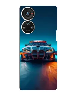 Чохол для ZTE Blade V40s з картинкою «BMW — вогні неону»