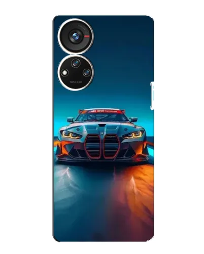 Чехол для ZTE Blade V40s с картинкой «BMW — огни неона» Чехол для ZTE Blade V40s с картинкой «BMW — огни неона»