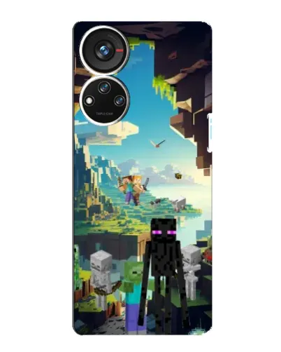 Чехол для ZTE Blade V40s с картинкой «Эндермен в лесу» Чехол для ZTE Blade V40s с картинкой «Эндермен в лесу»