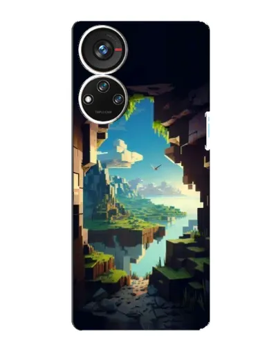Чехол для ZTE Blade V40s с картинкой «Вид из пещеры» Чехол для ZTE Blade V40s с картинкой «Вид из пещеры»