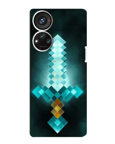 Чехол для ZTE Blade V40s с картинкой «Алмазный меч неон» Чехол для ZTE Blade V40s с картинкой «Алмазный меч неон»