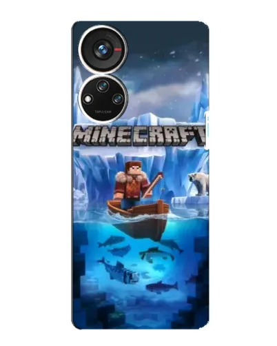 Чехол для ZTE Blade V40s с картинкой «Minecraft ледяной мир» Чехол для ZTE Blade V40s с картинкой «Minecraft ледяной мир»