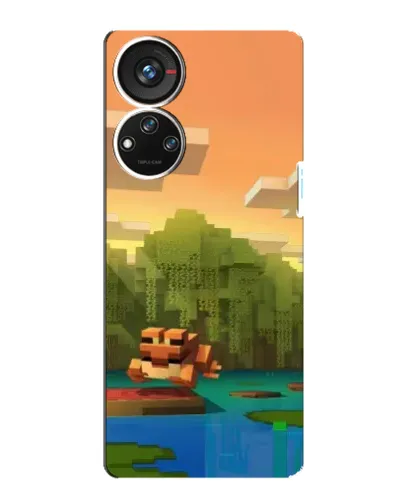Чехол для ZTE Blade V40s с картинкой «Майнкрафт закат солнца» Чехол для ZTE Blade V40s с картинкой «Майнкрафт закат солнца»