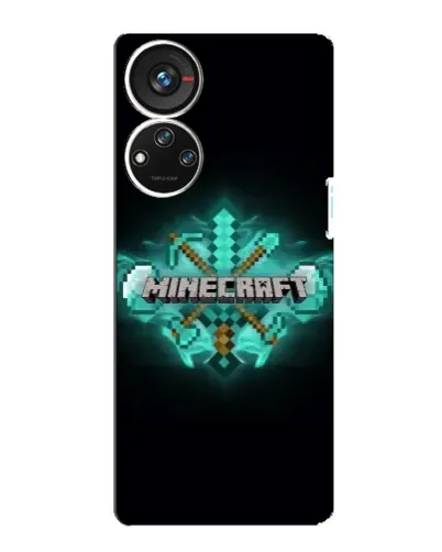 Чехол для ZTE Blade V40s с картинкой «Minecraft Diamond лого» Чехол для ZTE Blade V40s с картинкой «Minecraft Diamond лого»