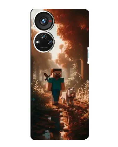 Чехол для ZTE Blade V40s с картинкой «Стив в лесу» Чехол для ZTE Blade V40s с картинкой «Стив в лесу»